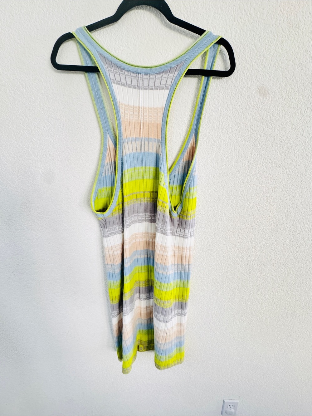 Anthropologie Daily Practice Striped Knit V-Neck Dress in large Athleisure - Picture 5 of 6